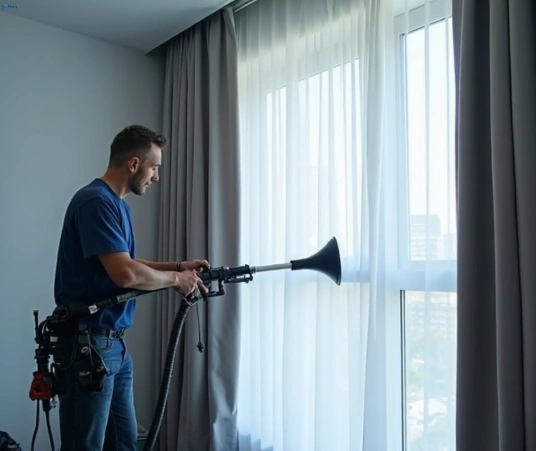 Professional curtain stain removal process equipment Matty Curtain Cleaning marrickville-nsw