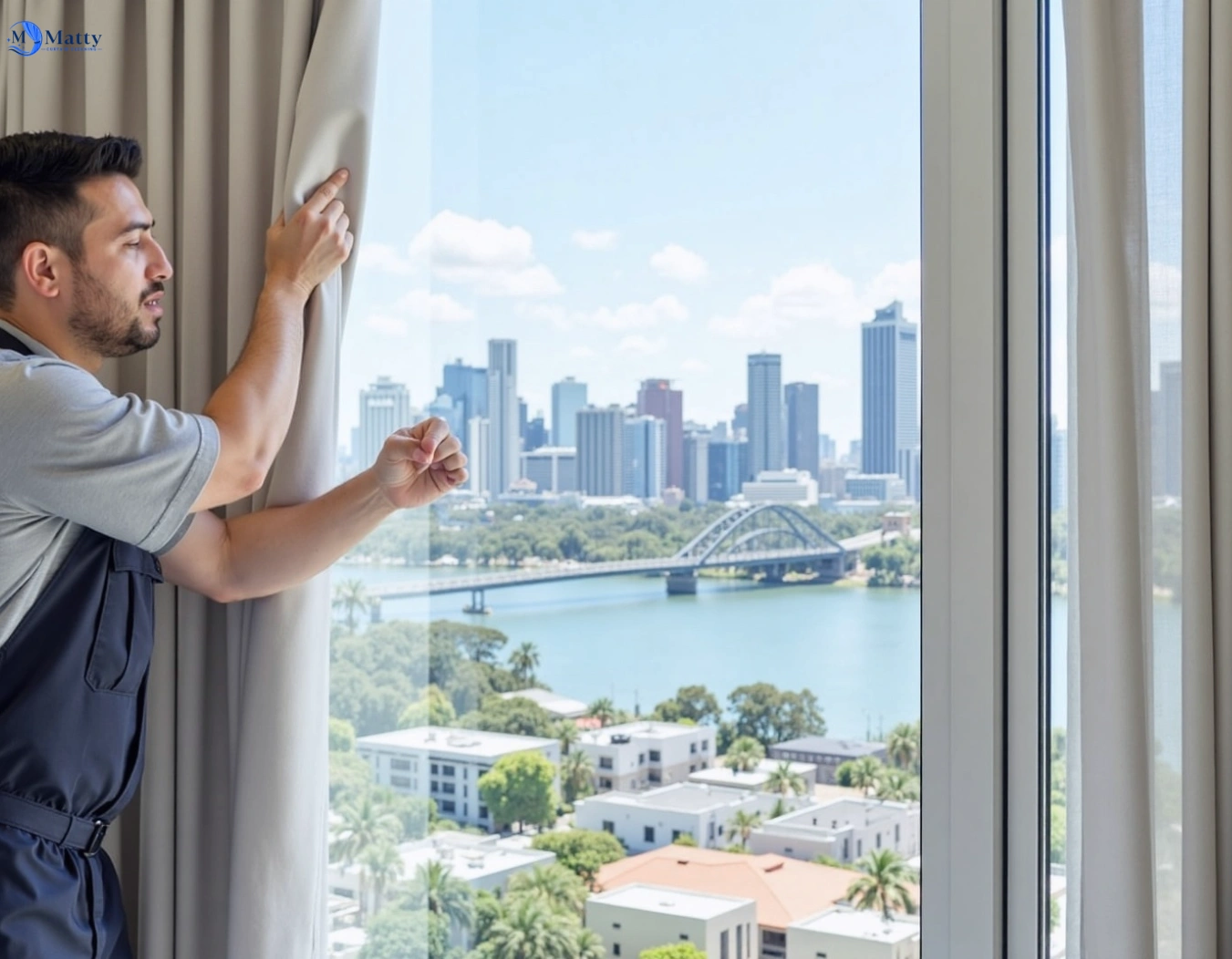 Professional curtain steam cleaning service marrickville-nsw QLD by Matty Curtain Cleaning
